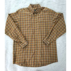 Talbots Shirt Men's Medium Multicolor Button Down Long Sleeve Cotton‎